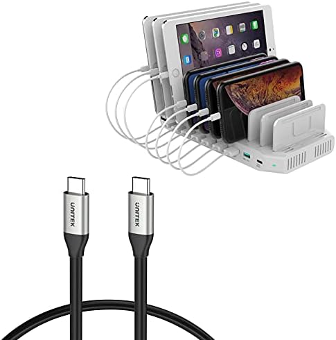 [Комплект] USB-зарядно устройство с мощност 160 Вата с PD 60 Вата и КУ 3.0 и USB кабел за C - C USB