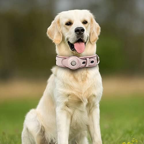 Титуляр яка Airtag за кучешки Нашийник за кучета Съвместим с Apple AirTag Tracker Регулируема Анти-Изгубени