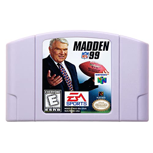 Нова Игра Касета N64 Madden NFL 99 Американската Версия NTSC За Игра на карти Конзола N64