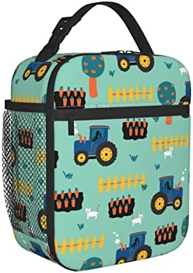 Чанта за обяд За жени/Мъже, Трактор Детска Моркови На Трактора, за многократна употреба Обяд-Бокс За Работа