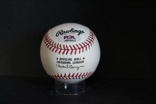 Бейзболен автограф с автограф Дюк Шнайдер (HOF 80) Auto PSA/DNA AM48802 - Бейзболни топки с автографи
