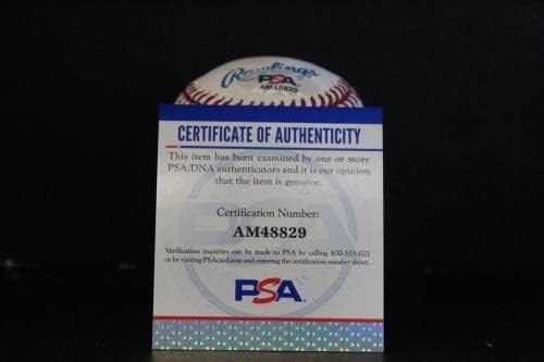 Харолд Бейнс Подписа Бейзболен Автограф Auto PSA/DNA AM48829 - Бейзболни топки С Автографи