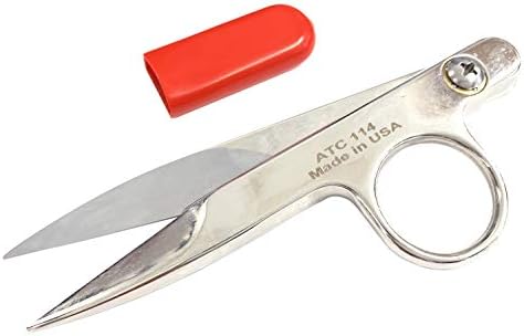 Ножица за направления 4,5 инча висок клас - Произведено в САЩ - Професионалната серия с червена гумена предпазна капачка - за шиене, шивашки