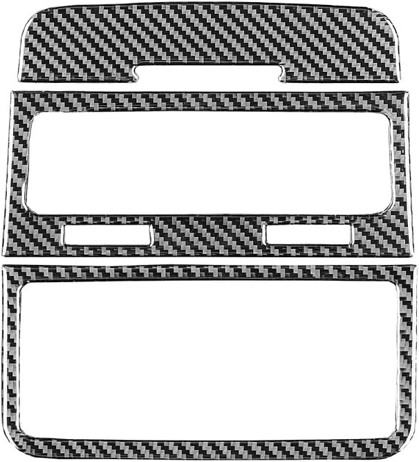Нови шапки на задните тръби от въглеродни влакна, Съвместими с VW Touareg 2010-2018 (черен)