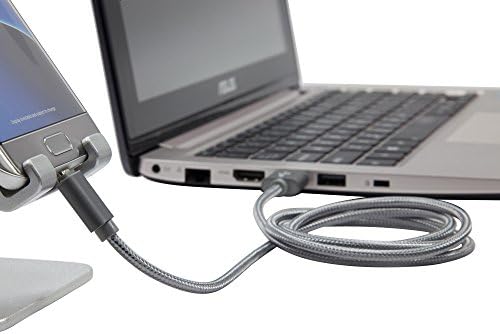 Кабел BoxWave, който е Съвместим с JVC HA-C300 (кабел от BoxWave) - Здрав кабел за зареждане Micro USB в оплетке