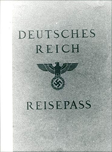 Vintage photo of Deutsches reich reisepass.