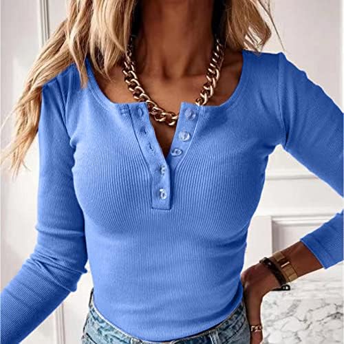 Пуловер, Пуловери за Жени, Трикотажни Блузи Копчета с Дълъг Ръкав, Ежедневни Есенна Мода, Однотонная Тънка Блуза