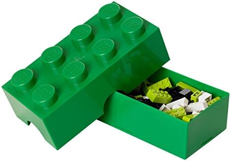 Кутия за обяд Room Copenhagen LEGO, Тъмно-зелено - 200 x 100 x 75 мм
