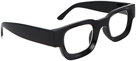 Безценни Дебели Квадратни Очила за Четене за Мъже И Жени, Масивна Правоъгълна Ретро-Модерни Очила За Четене
