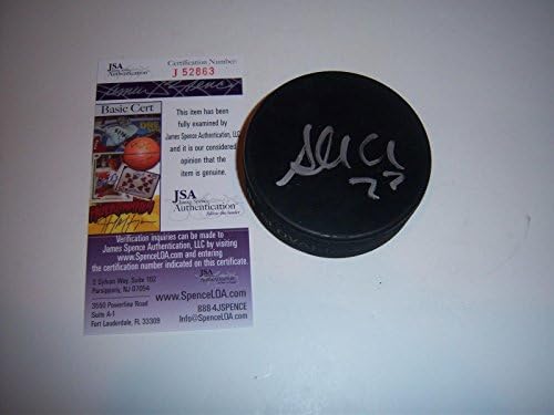 Александър Edler Ванкувър Канъкс, Швеция Jsa/ coa Подписа Хокей шайба - за Миене на НХЛ с автограф