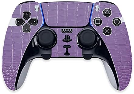 Кожата MightySkins е Съвместим с контролера PS5 DualSense Edge - Лилава кожа на Алигатор | Защитно, здрава и