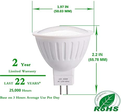 Лампа YMZM MR16 GU5.3 led прожектор с мощност 5 Вата (еквивалентен на халогенна лампа с мощност 50 W) 3000 До