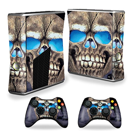 Кожата MightySkins за конзола на X-Box 360 Xbox 360 S - Psycho Skull | Защитно, здрава и уникална Vinyl стикер-опаковка