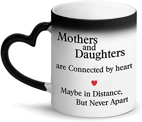 Magic Vision LLC Подарък-изненада за майка и Дъщеря, Кафеена Чаша, Термочувствительная Чаша, с Променящ се Цвят,