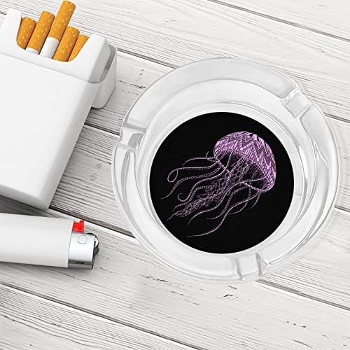 Медуза Кръгли Стъклени Пепелници Титуляр за Портсигара Сладък Пепелник За Пушачи