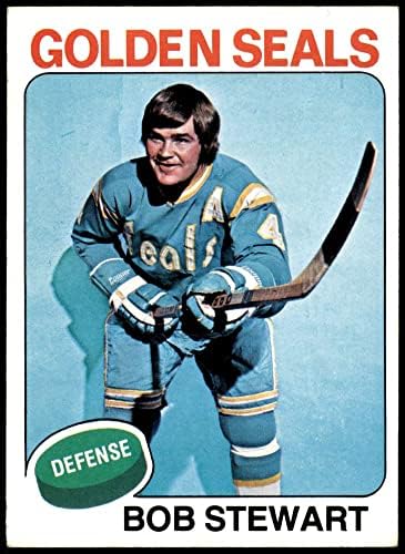 1975 Topps 47 Боб Стюарт Калифорния Златни пехотинци (Хокейна карта) EX/MT Golden Seals