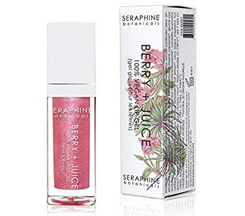 Seraphine Растителни Бери + Сок - Вегетариански Гел-Оцветени, Блясък за устни 0,20 течни унции (Черешов