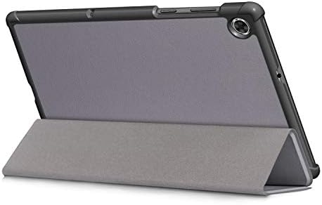 Калъф от веганской кожата GWYLH за Lenovo Smart Tab M10 Plus TB-X606F TB-X606X, Ултратънък Трикуспидалната калъф-поставка
