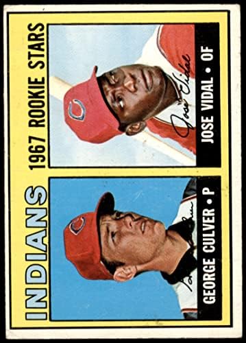 1967 Topps 499 Начинаещи Индианс Джордж Кълвър / Хосе Видал Кливланд Индианс (Бейзболна картичка) VG/БИВШ