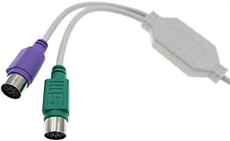 WDBBY USB към Ps/2 Конектор за мишка + Конвертор на интерфейс на Клавиатура USB за 2 6pin Кабел-адаптер с гнездо