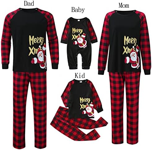 XBKPLO/ Семейни Пижами, Коледна Пижама, Декоративен Пижамный Комплект, Коледна Пижама за семейство, по-Големи