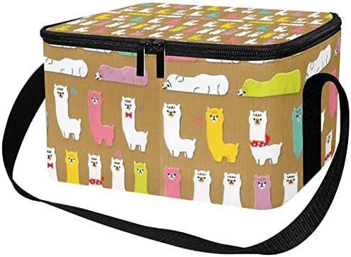 Дамски Чанта за обяд GUEROTKR, Кутия за обяд за мъже, Дамски Кутия за Обяд, безшевни цветна животинска модел