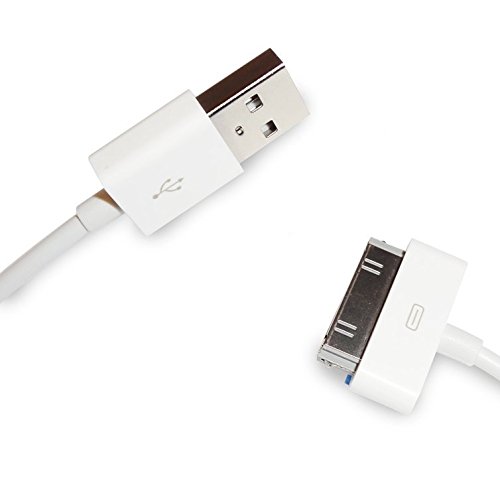 EVERMAKET 3 Метра Взаимозаменяеми Бял USB Кабел за синхронизация на данни, Зарядно устройство EVERMAKET за Apple