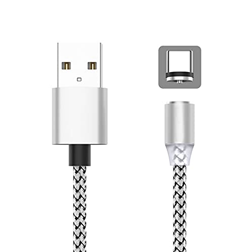 [2] Магнитен кабел Micro USB с дължина 2 м за зареждане на мобилен телефон Samsung Android Type-C за iPhone