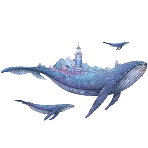 Светът на Океана Стикери за Стена, 3D Син Делфин 3D Акула Счупени Стикери За Стена Тропически Риби САМ Стикери за Стена Арт Декор за Детска Спалня Момчета Игрална Ста?