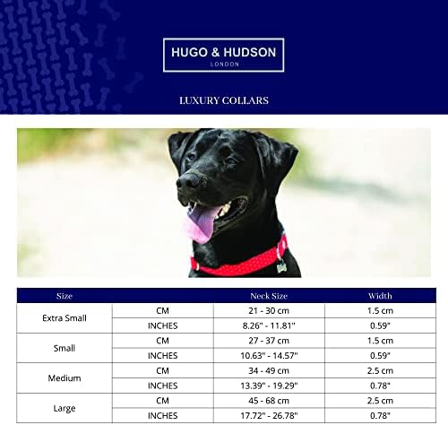 Туид нашийник за кучета HUGO & HUDSON с быстросъемной метална катарама - Регулируема Удобен Мек Тренировъчен Здрав нашийник за малки, Средни и Големи кучета - Тъмно Зелен