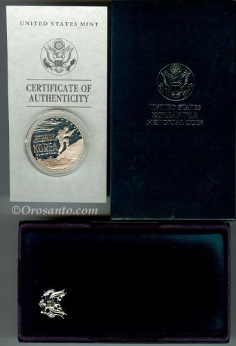 1991-P Сребърен долар, Потвърдено Доказателство за Корейската война