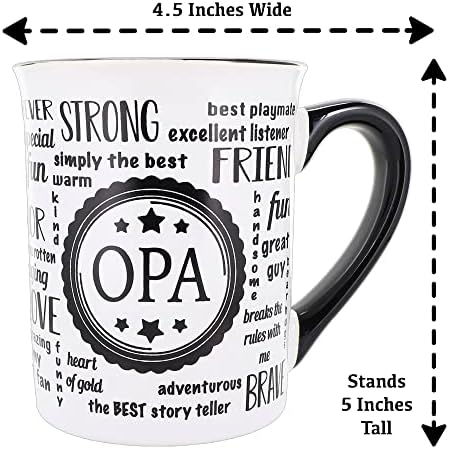 Чаша за Опа Вила Крийк, 16-унция. Керамични Кафеена Чаша Opa, Подаръци Opa от Внуци