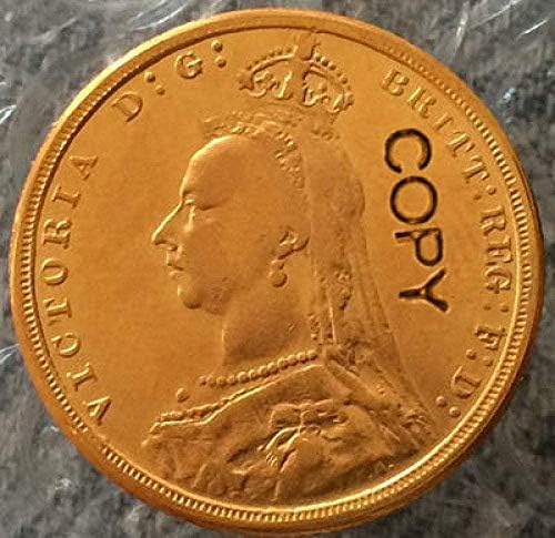 24-Каратные Позлатени Монети Великобритания 1887 г. Копие Подаръци за колекционери