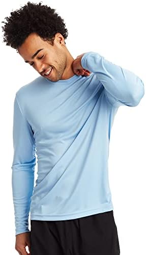 Мъжка тениска Hanes с дълъг ръкав, Абсорбиращи влагата тениска Cool Dri, Performance Tee, 2 опаковки