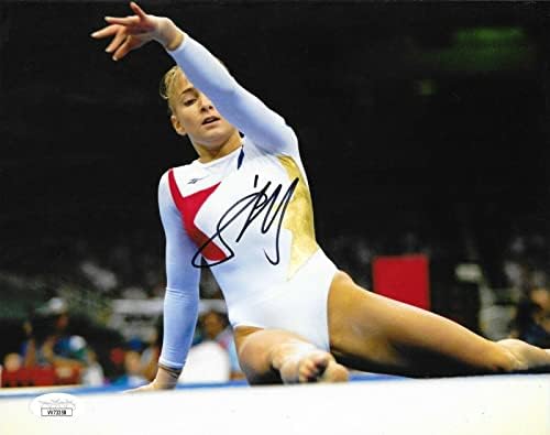 Шанън Милър, Гимнастика на САЩ, подписана снимка 8x10 с автограф на Олимпийските игри JSA - Олимпийски снимки